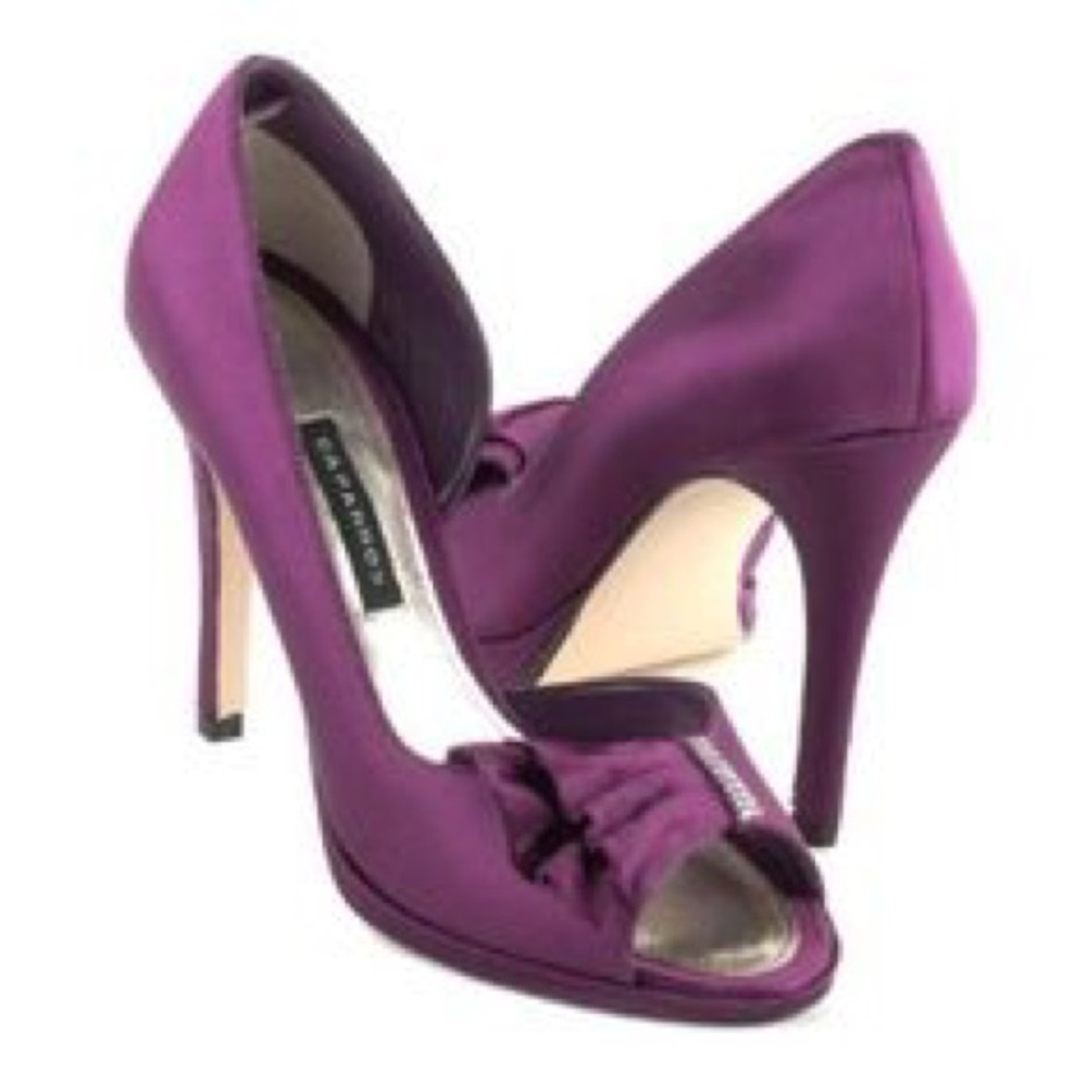 “JASMYNE” D'Orsay Satin Evening Dress Pump/heel